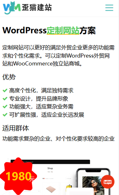 蓝色风格的跨境电商独立站